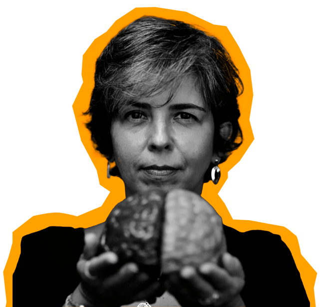 professora preto e branco